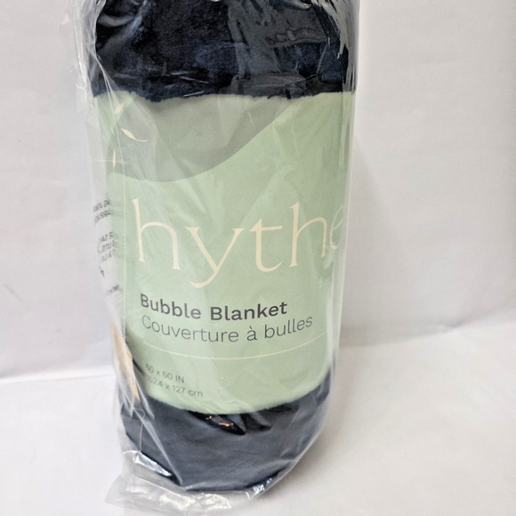 Hythe Bubble Blanket 60”x50” Navy Blue, NEW Sealed Original Package-Retail $100 - Picture 4 of 4